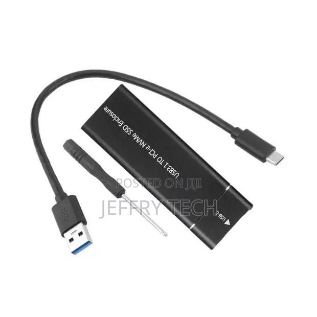 M.2 Nvme + M.2 NGFF Sata SSD to Usb Type-C 3.1/3.0 High-Speed Externa