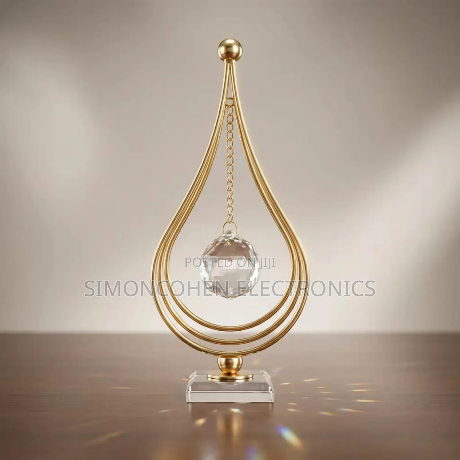 Minimalist Geometric Crystal Ornament