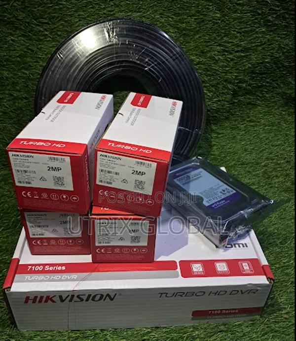 Complete Hikvision 4 Camera Kit With Dvr And Accessories