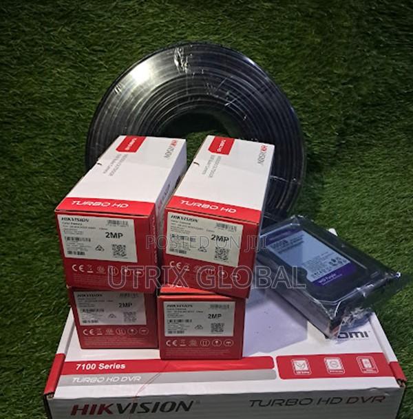 Hikvision Cctv 4 Camera System With Dvr Full Package