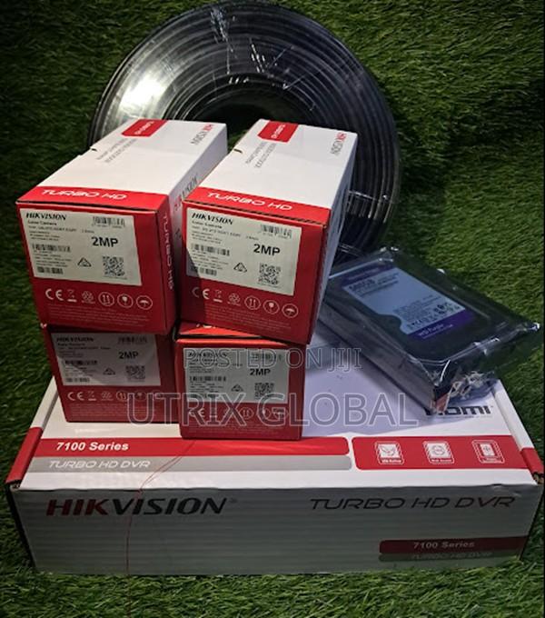 Hikvision 4 Camera Security System With Surveillance Hdd