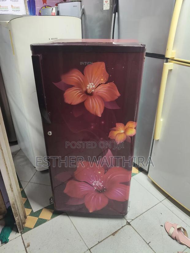 Very Clean and Neat Intex Red-Maroon Single Door Fridge - main view