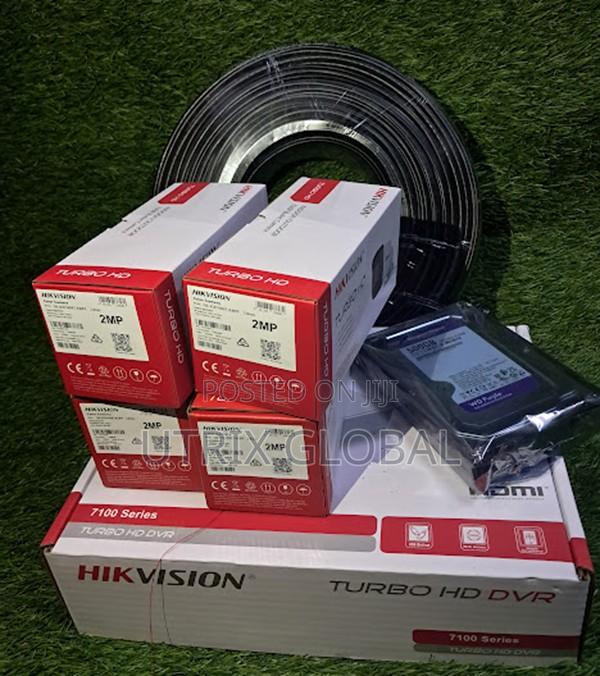 Hikvision 4 Channel Cctv Kit With Dvr Hdd And Cameras