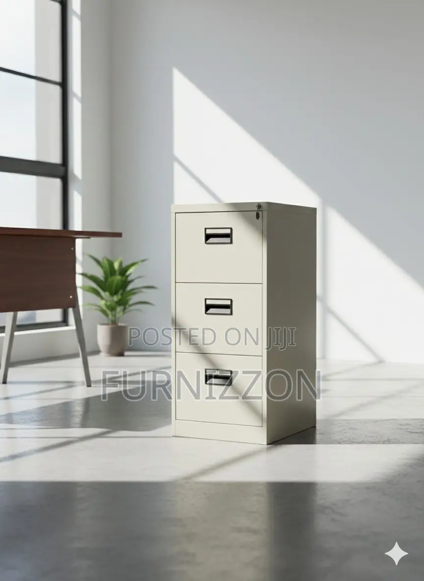 Strong Metallic 3 Drawer Cabinet