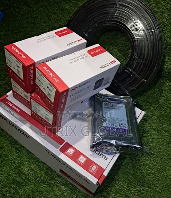 Hikvision 4ch Complete Cctv Package With All Cables