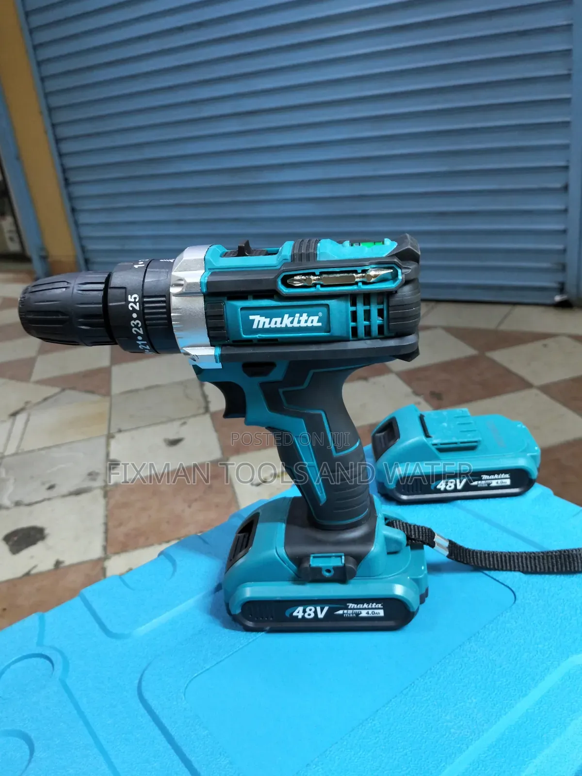 Makita Heavy Duty Cordless Drill Hummer 2 Battery 48 Volts Set