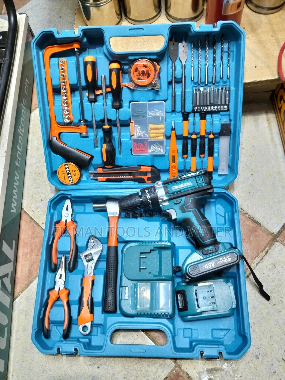 Makita Cordless Drill Set For Interior Design 2 Battery 48 Volts Set