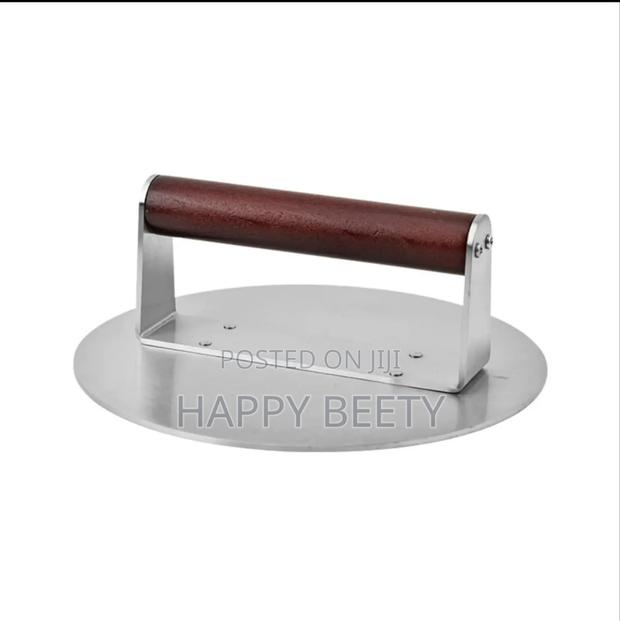 Heavy Duty Round Stainless Steel Chapati Spinner\Presser - thumbnail 2
