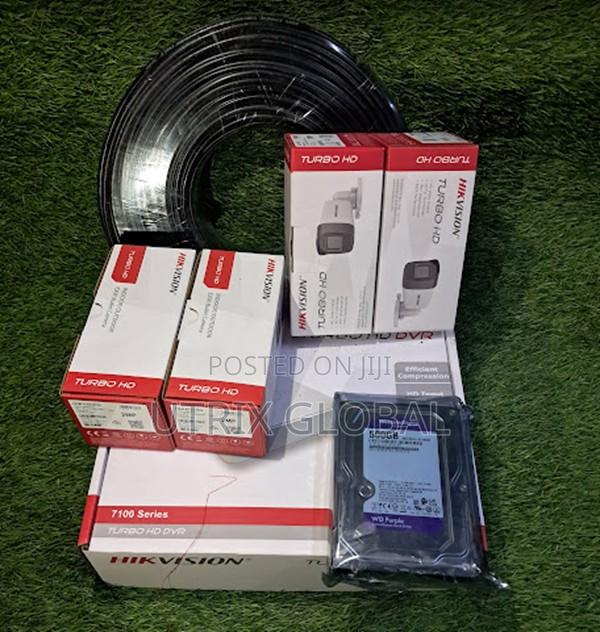 Hikvision Cctv 4 Channel Full Set With Hdd And Wires