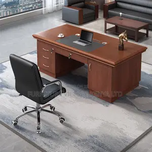 Office Desks: 1400mm Executive Office Desk With Drawers