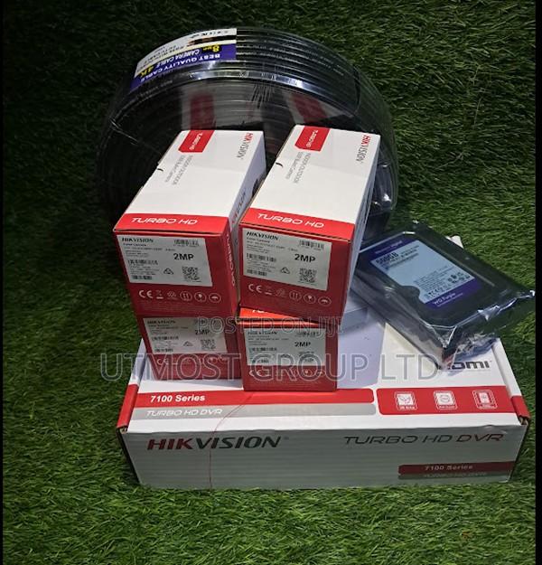 Hikvision 4 Camera CCTV Package With Power and HDD - main view
