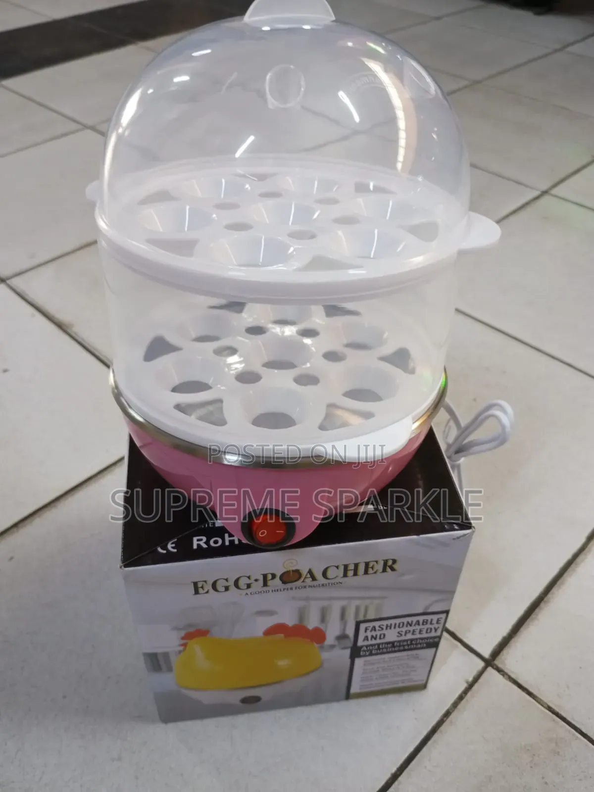 Electric Double Egg Boiler and Poacher,