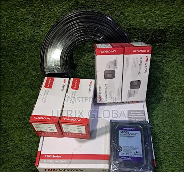 Hikvision Dvr 4 Channel Kit With Cameras And Cables