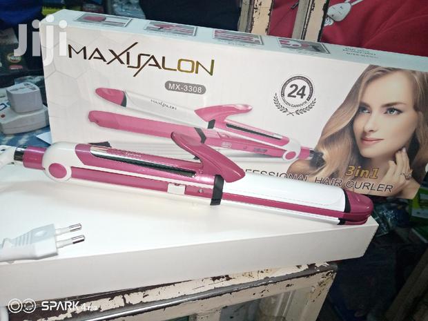 New 3 In 1 Maxi Salon Flat Iron - thumbnail 3