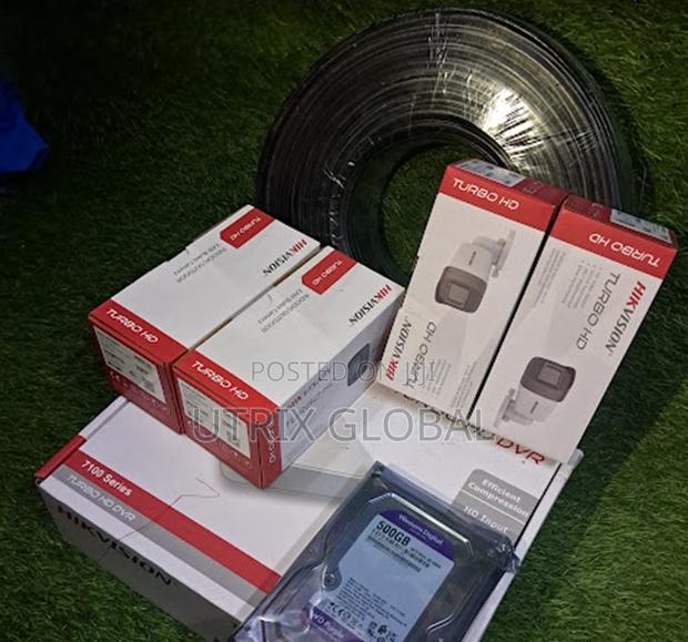 Hikvision 4 Camera Security Kit With Full Installation Set