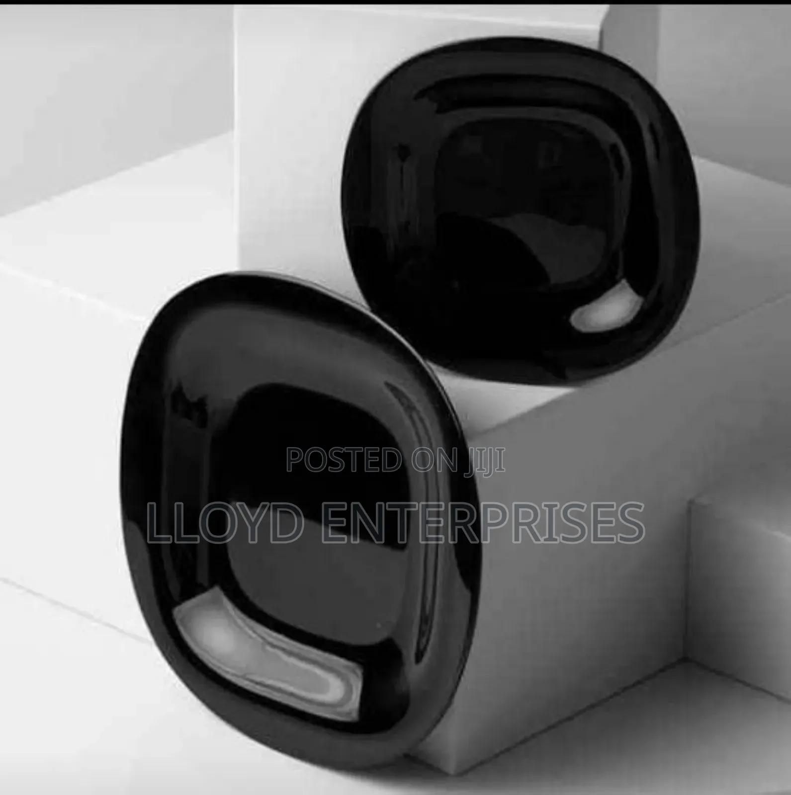 6 PCS Luminarc Carine Black Noir Plates