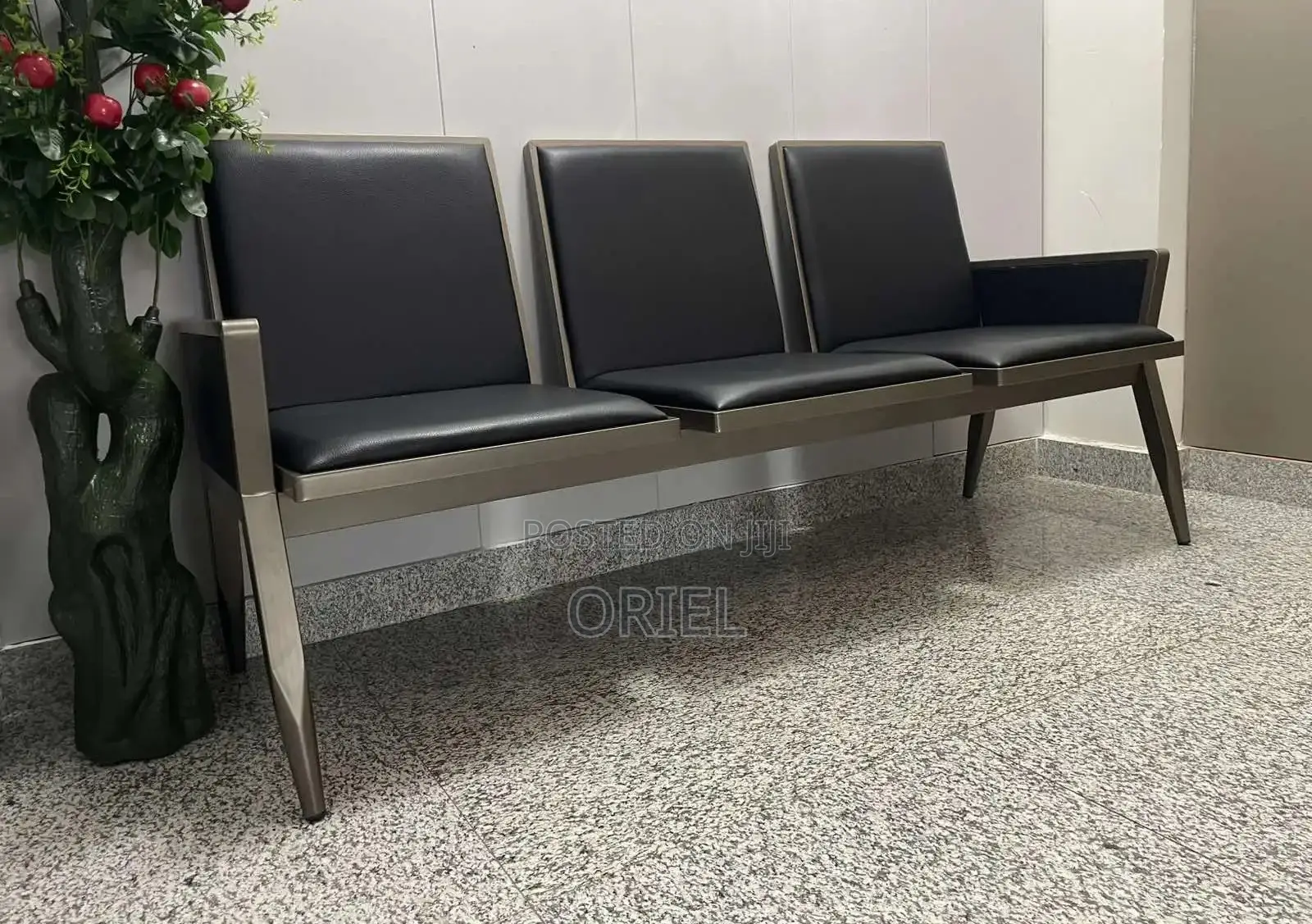 3-Seater Office Bench : Corporate Lobby Office Bench