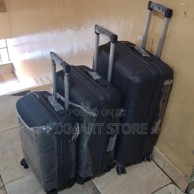 3-in-1 Luxury Rubber Travel Suitcase Set