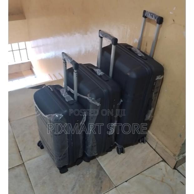 3-in-1 Luxury Rubber Travel Suitcase Set - thumbnail 2