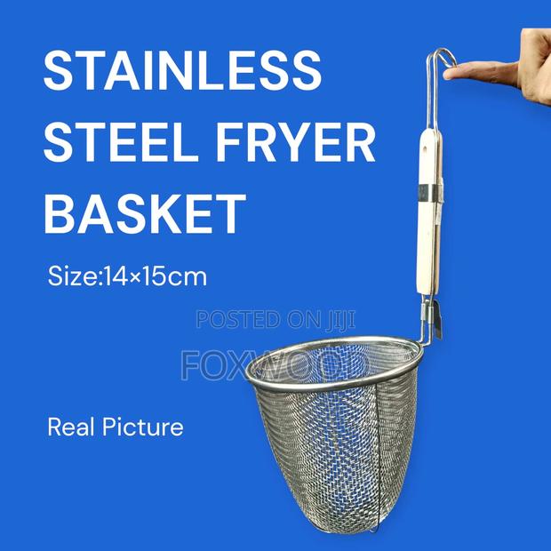 Stainless Steel Fryer Basket (14 × 15 Cm)