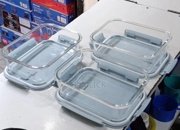 1520ml Large Glass Food Storage Container - Hk