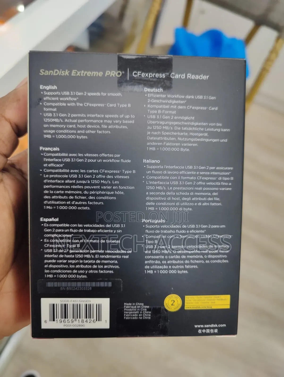 Sandisk Extreme Pro Cfexpress Type B Card Reader