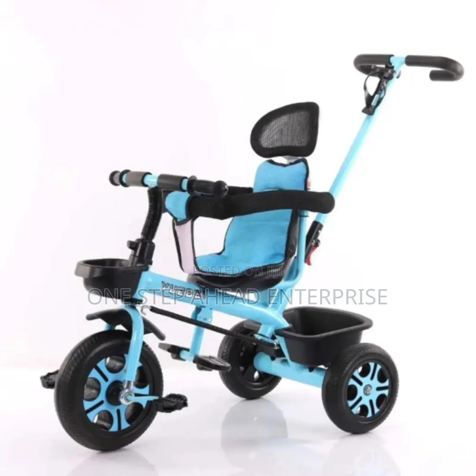Tricycle With Push Handle and Bars