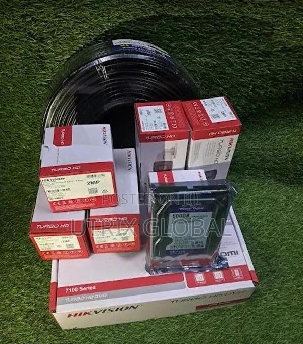 Hikvision 8 Channel Dvr Kit With 5 Cameras Full Set
