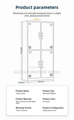 4-door Metallic Office Filling Cabinet