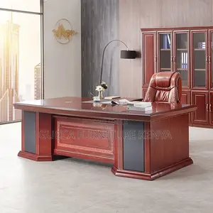 1.8 Meters Mahogany Executive L-shaped Table