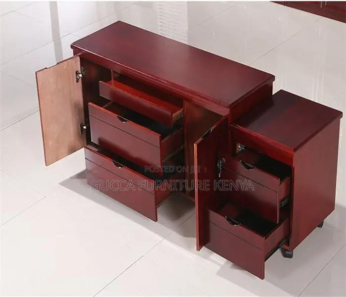 1.8 Meters Mahogany Executive L-shaped Table