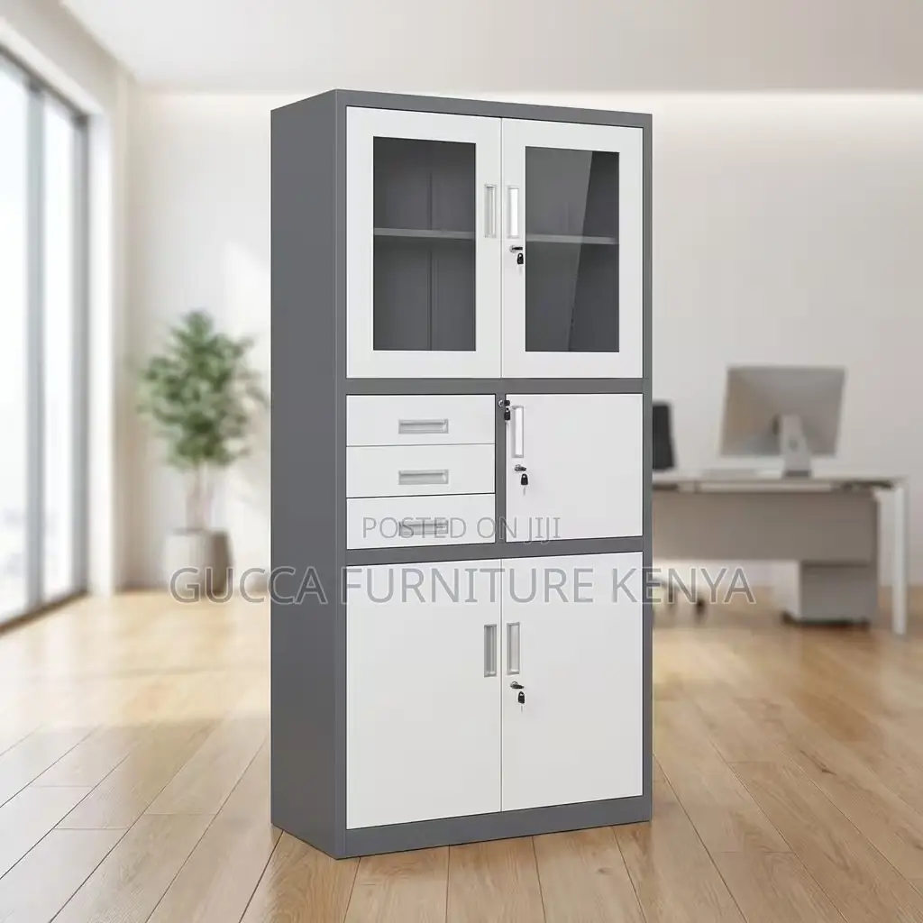 Imported 2-door Metallic File Cabinet With Safe Box