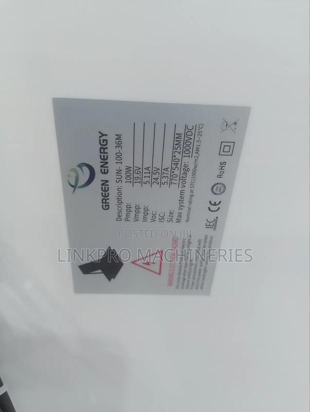 100 Watts Green Energy Solar Panel - thumbnail 4