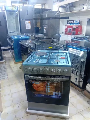 Midea 60cm 3 Gas 1 Electric Freestanding Oven Silver 60e3g1h4f-Sl