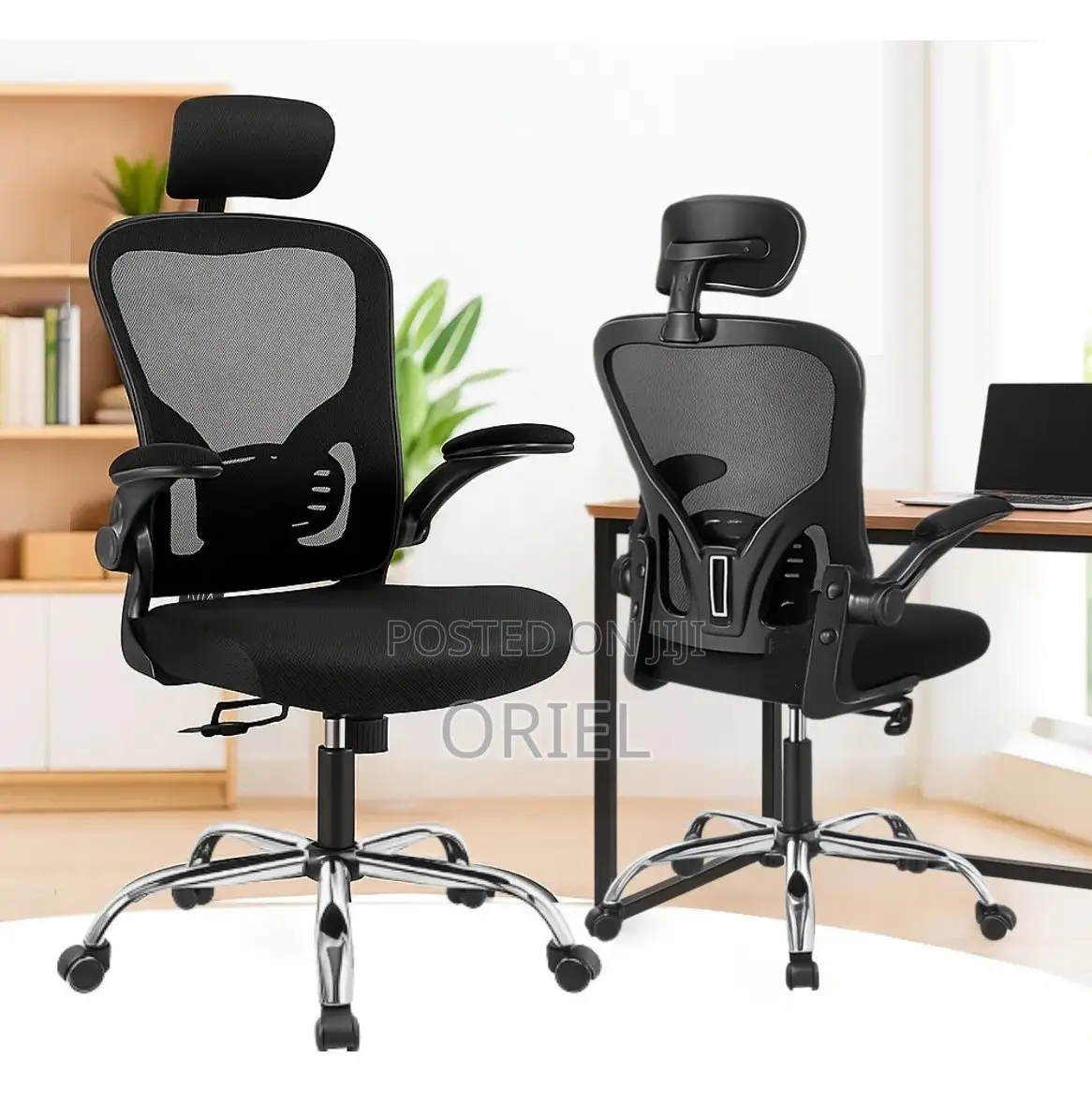 Office Chair : Ergonomic Mesh Office Chair With Adjusted Arms