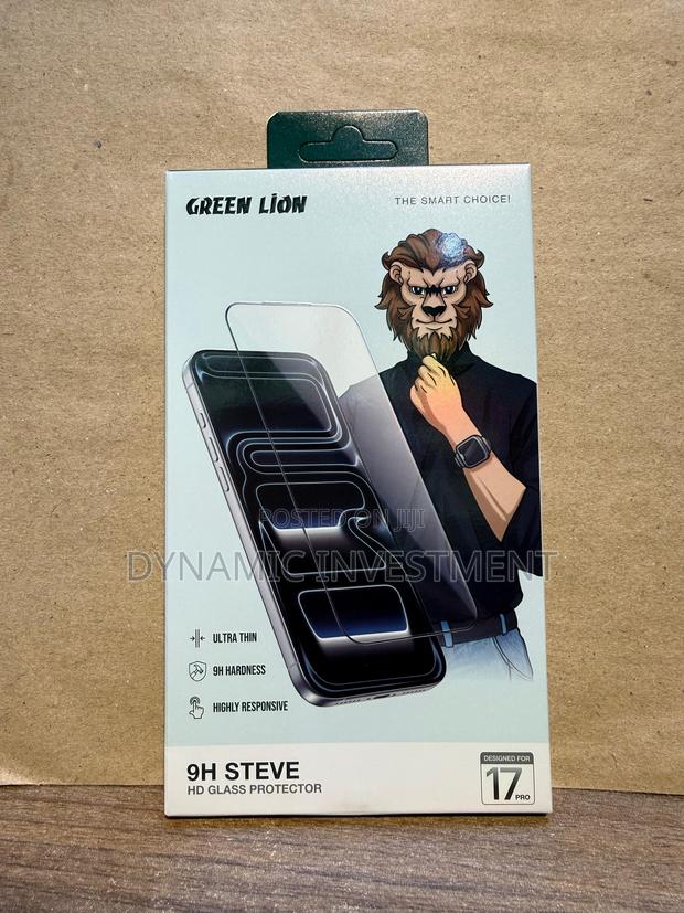 Green Lion 9h Steve Hd Screen Protector for iPhone 17 Pro - Clear