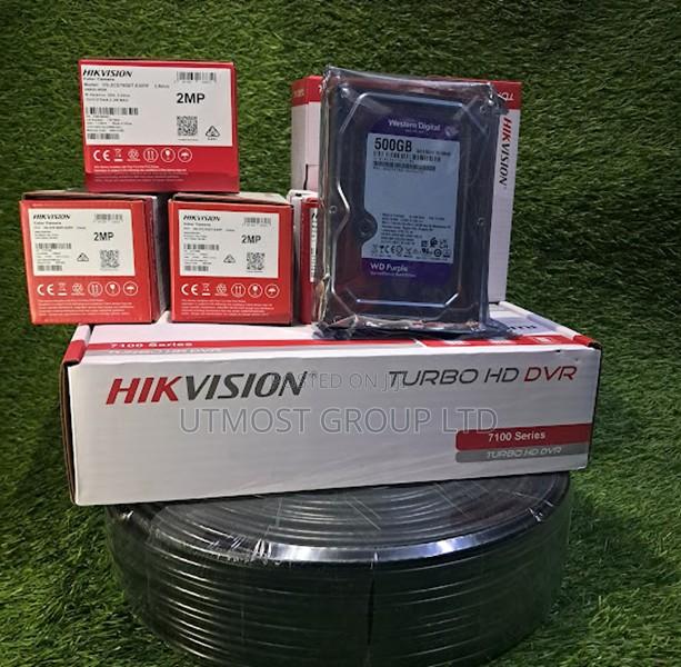 Hikvision 8 Channel DVR 5 Cam Install Kit - main view