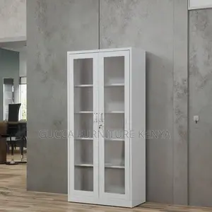 2-door Full Glass Office Document Cabinet