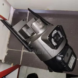 Black 4g CCTV Camera With Dual Lens