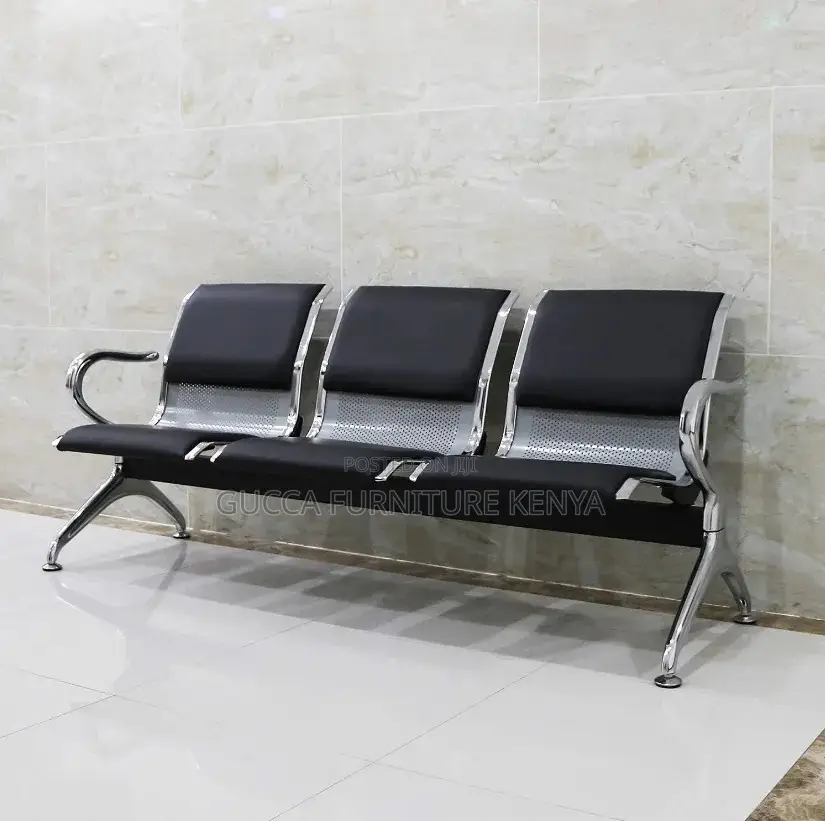3-seater Padded Office Reception Bench