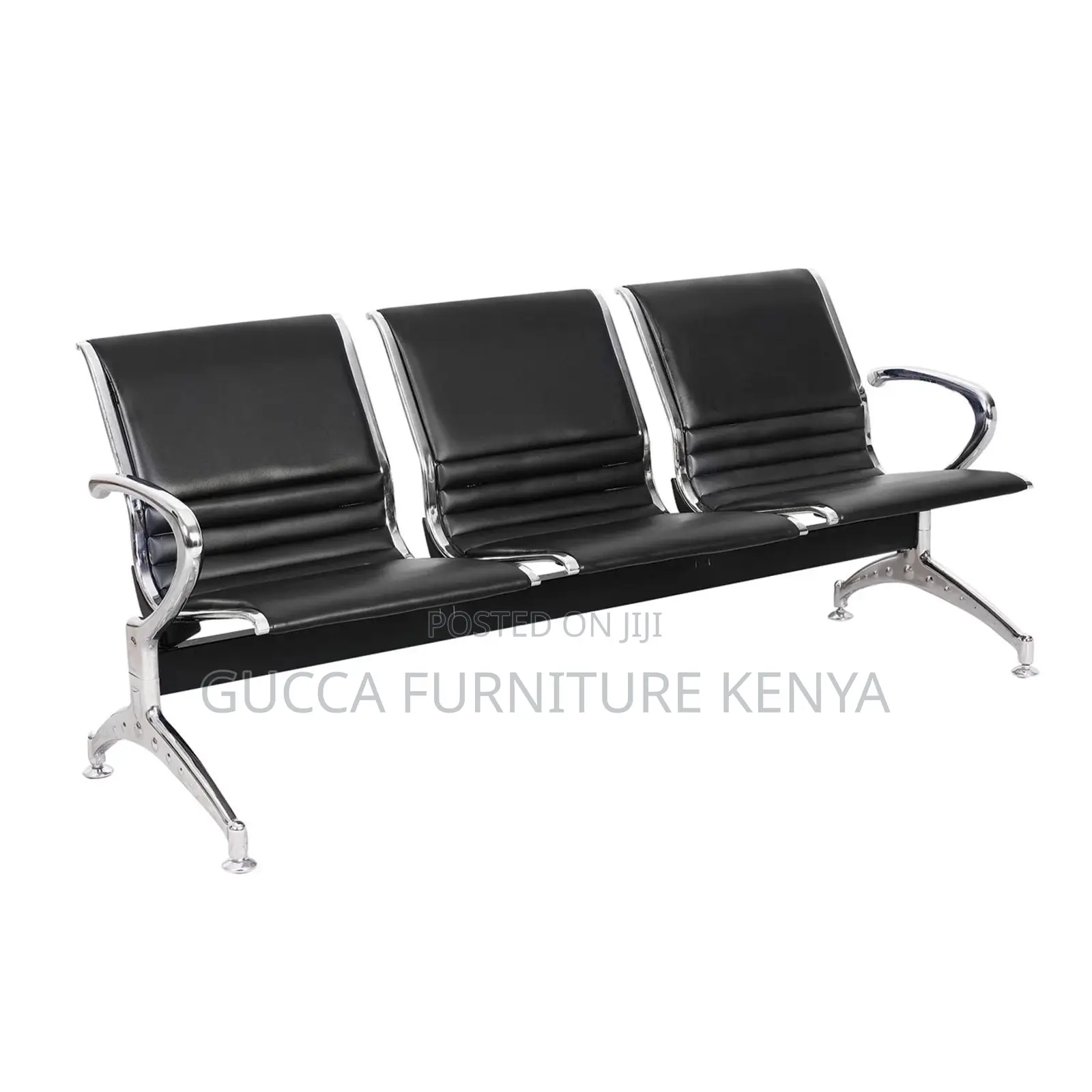 3-seater Padded Office Reception Bench