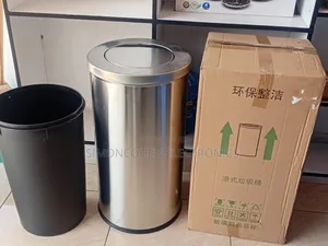 60l Stainless Steel Swivel Dustbin