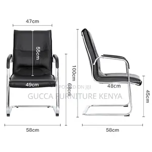 Leather Office Reception Waiting Chair