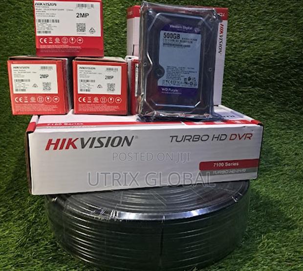Hikvision 8ch Dvr 5 Cameras Ready To Install