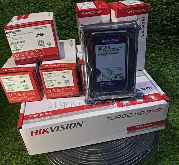 Hikvision Home and Shop CCTV 5 Cameras