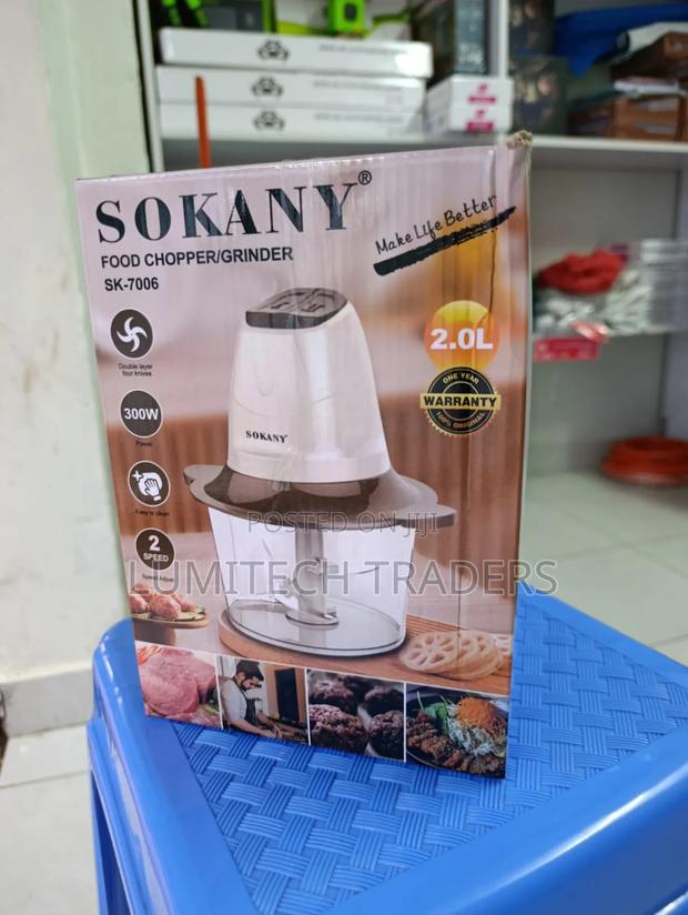 Sokany 2ltrs Electric Food Chopper - main view