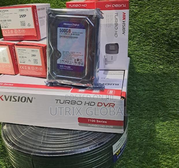 Hikvision 5 Camera Security Kit With 50m Cable