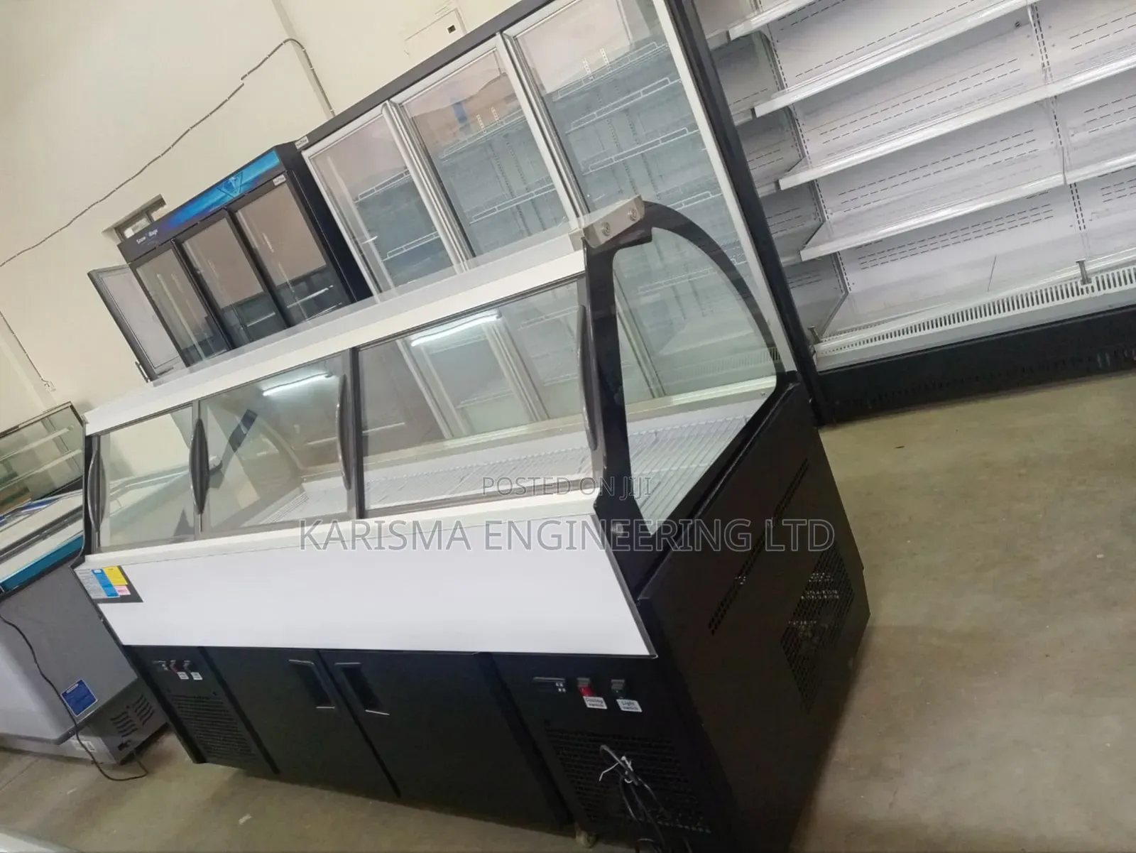 Commercial Meat Display Chiller With Freezer