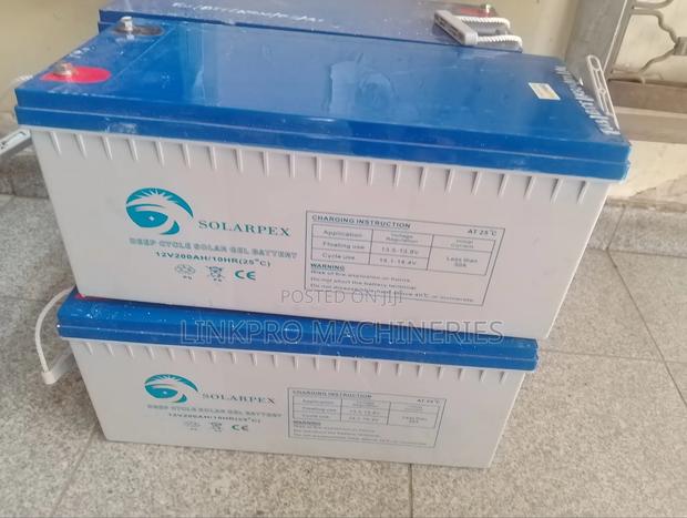 Solarpex 200ah Gel Battery - main view