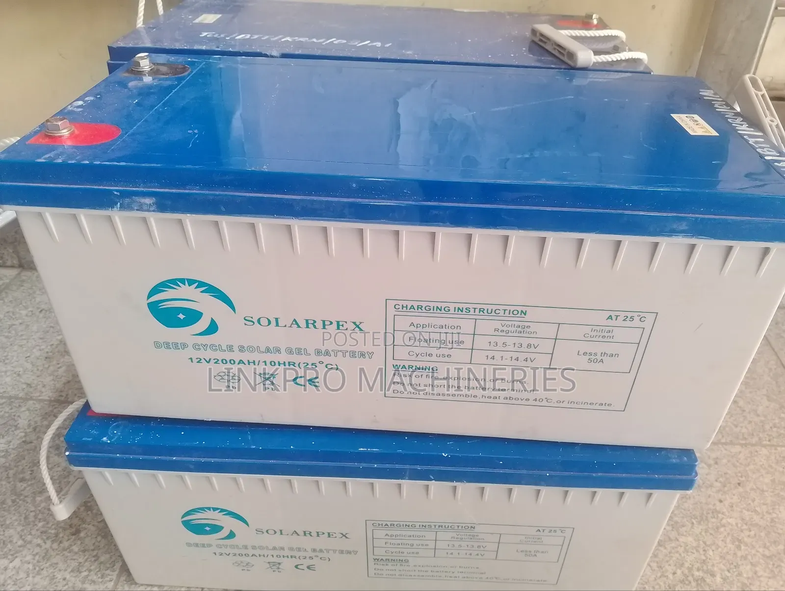 Solarpex 200ah Gel Battery